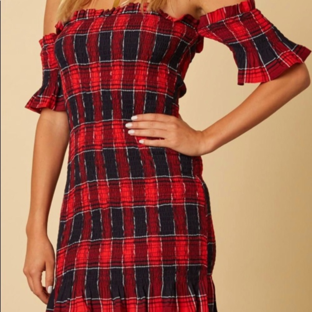 COTTON CANDY LA PLAID DRESS